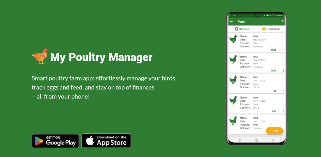 My Poultry Manager poultry farm management app