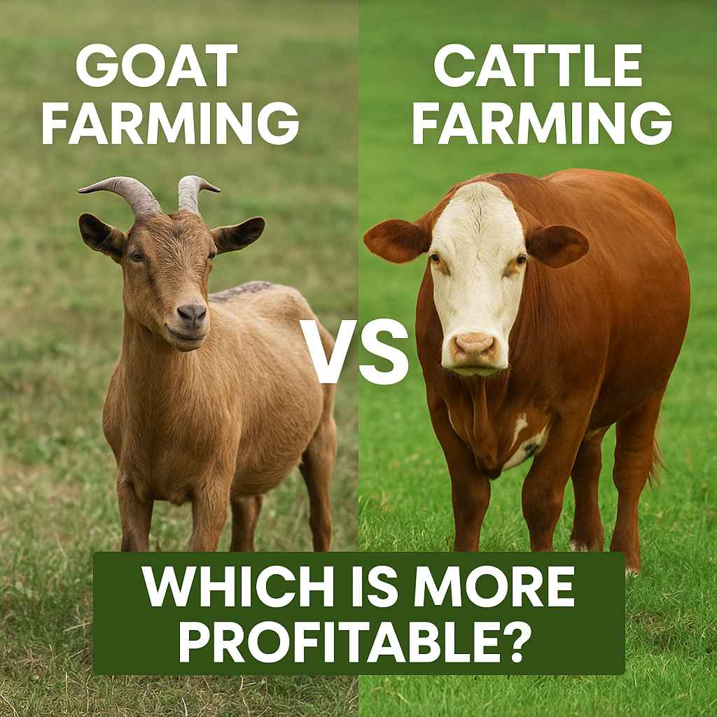Cattle vs Goat Farming: Costs, Profits, and Benefits Compared