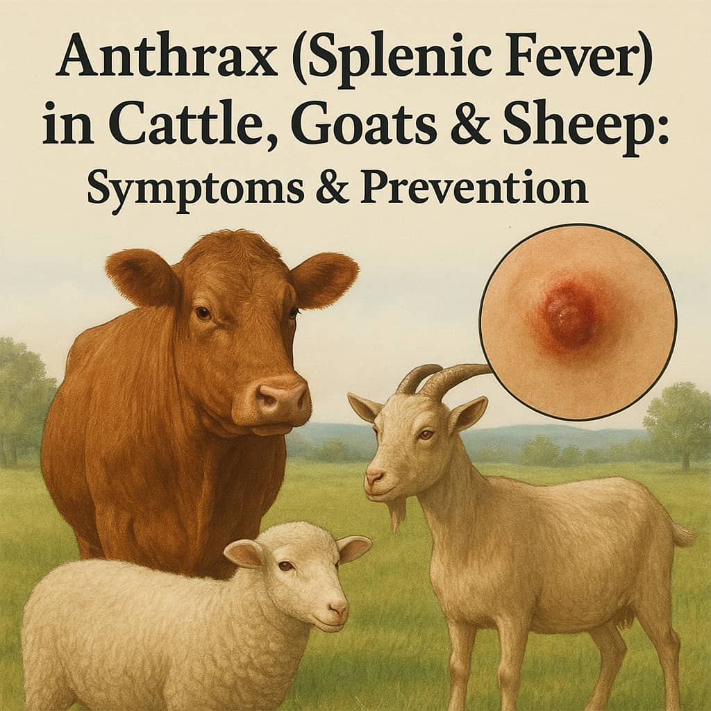 Anthrax (Splenic Fever) in Cattle, Goats & Sheep: Symptoms & Prevention