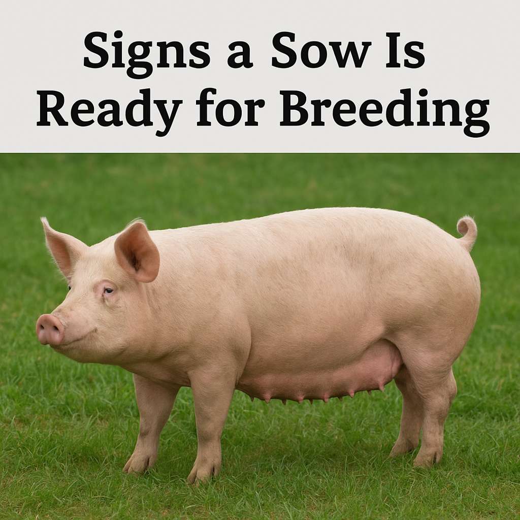 Clear Signs a Sow Is Ready for Breeding.