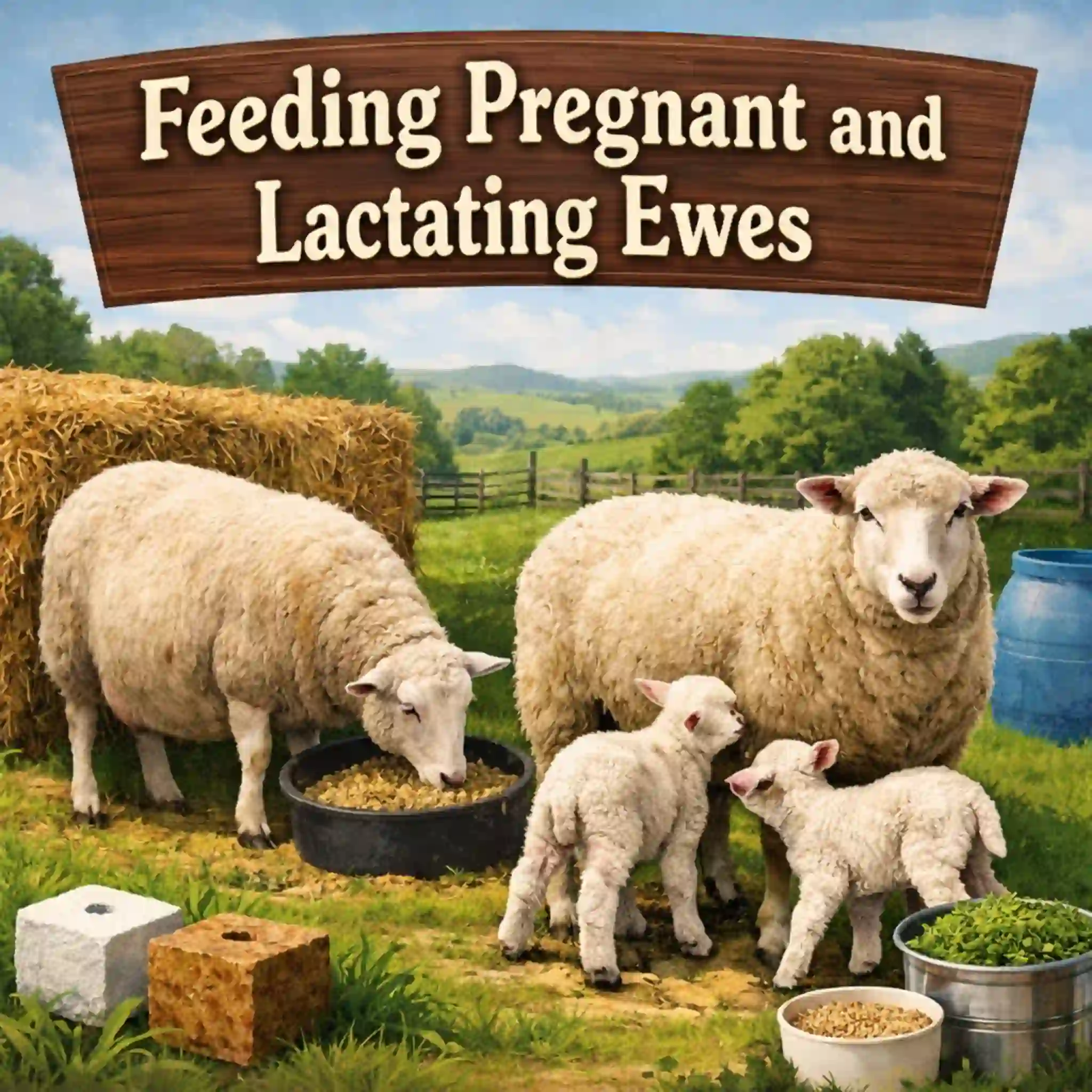 How to Feed Pregnant and Lactating Ewes.