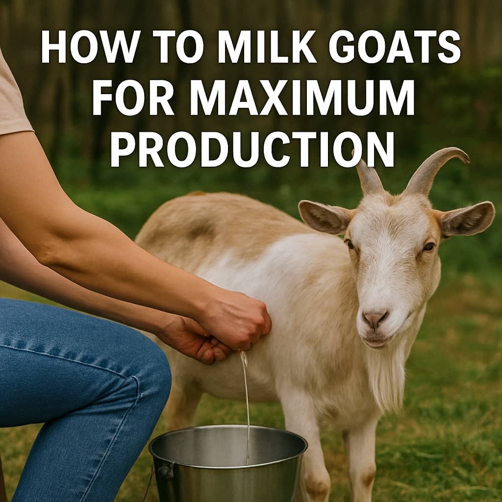 How to Milk Goats for Maximum Production
