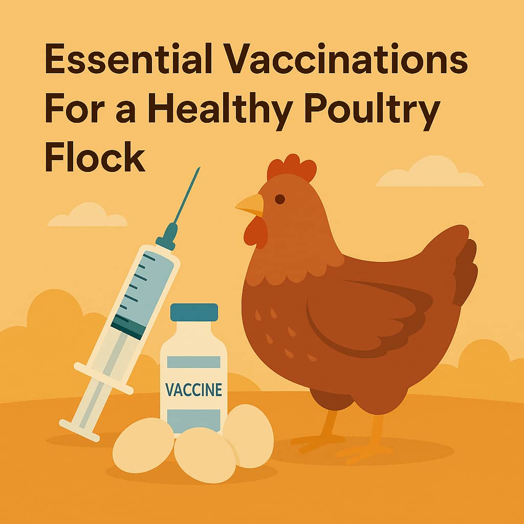 Essential Poultry Vaccinations for a Healthy and Productive Flock.