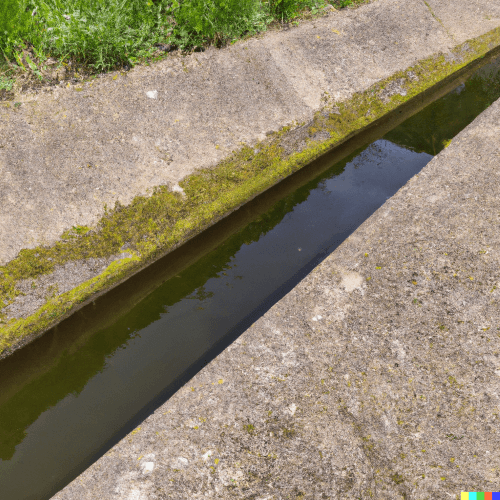 Open ditch drainage