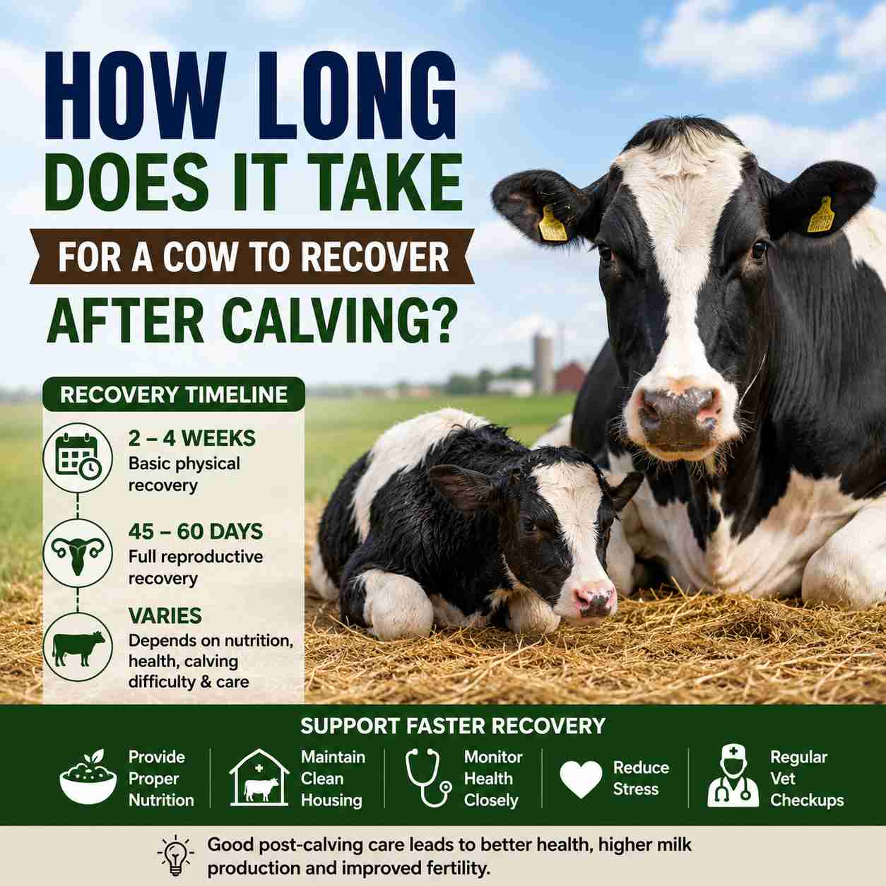 How Long Does It Take for a Cow to Recover After Calving?