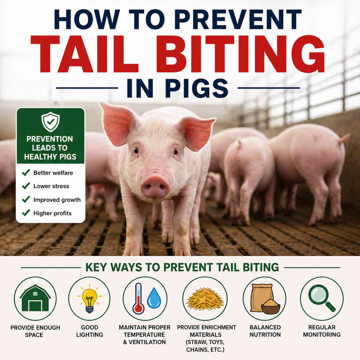 How to Prevent Tail Biting in Pigs: Causes, Signs, and Effective Prevention Strategies.