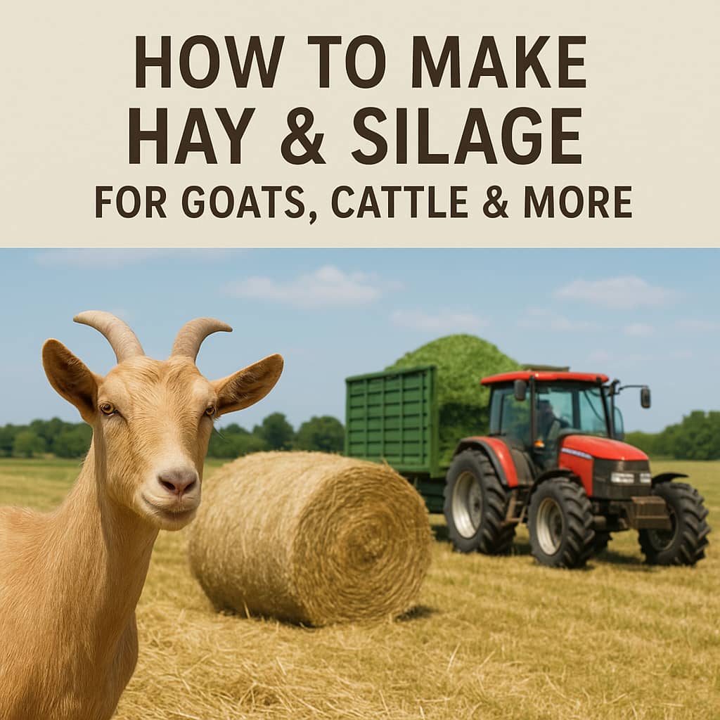 How to Make Hay & Silage for Goats, Cattle & More