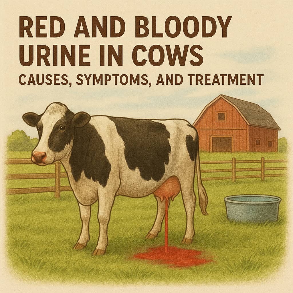 Red and Bloody Urine in Cows: Causes, Symptoms, and Treatment