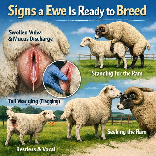 Signs a Ewe Is Ready to Breed.