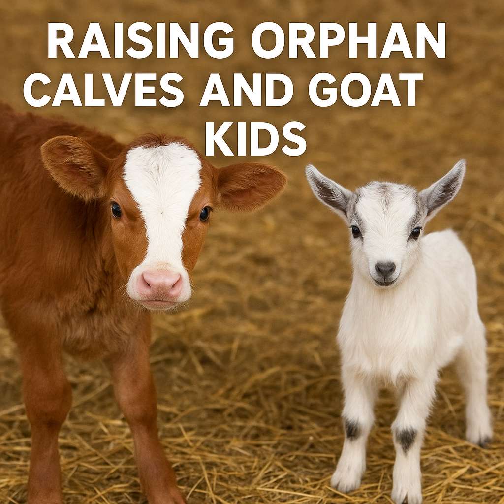 Tips for Raising Orphan Calves and Goat Kids.