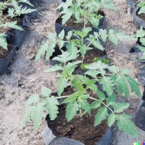 Tomato in a Nursery Bed
