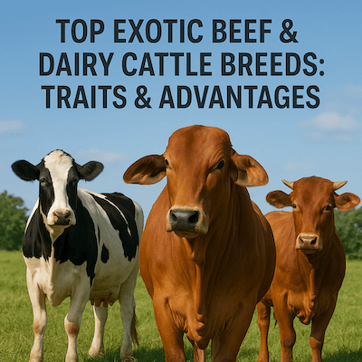 Top Exotic Beef & Dairy Cattle Breeds: Traits & Advantages