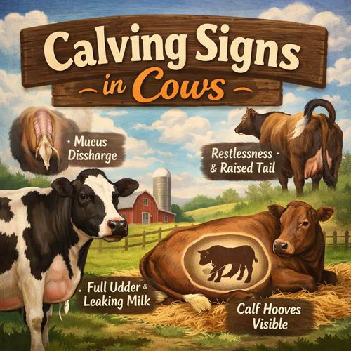 Signs a Cow Is About to Give Birth (Calving Signs)